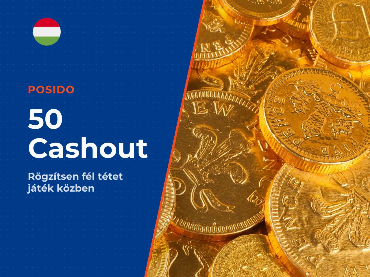 Az 50 Cashout funkció használata. Az