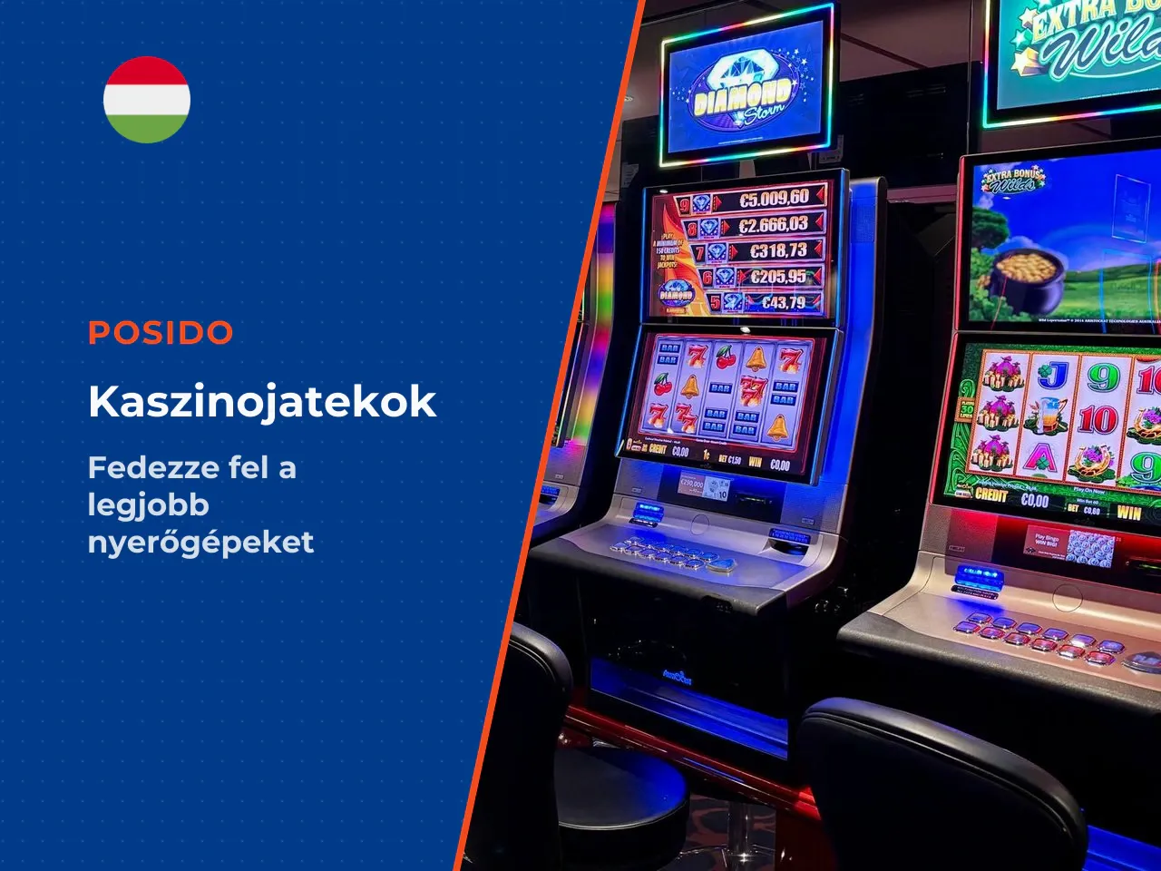 Nyerőgépek, jackpotok és élő kaszinó kínálat