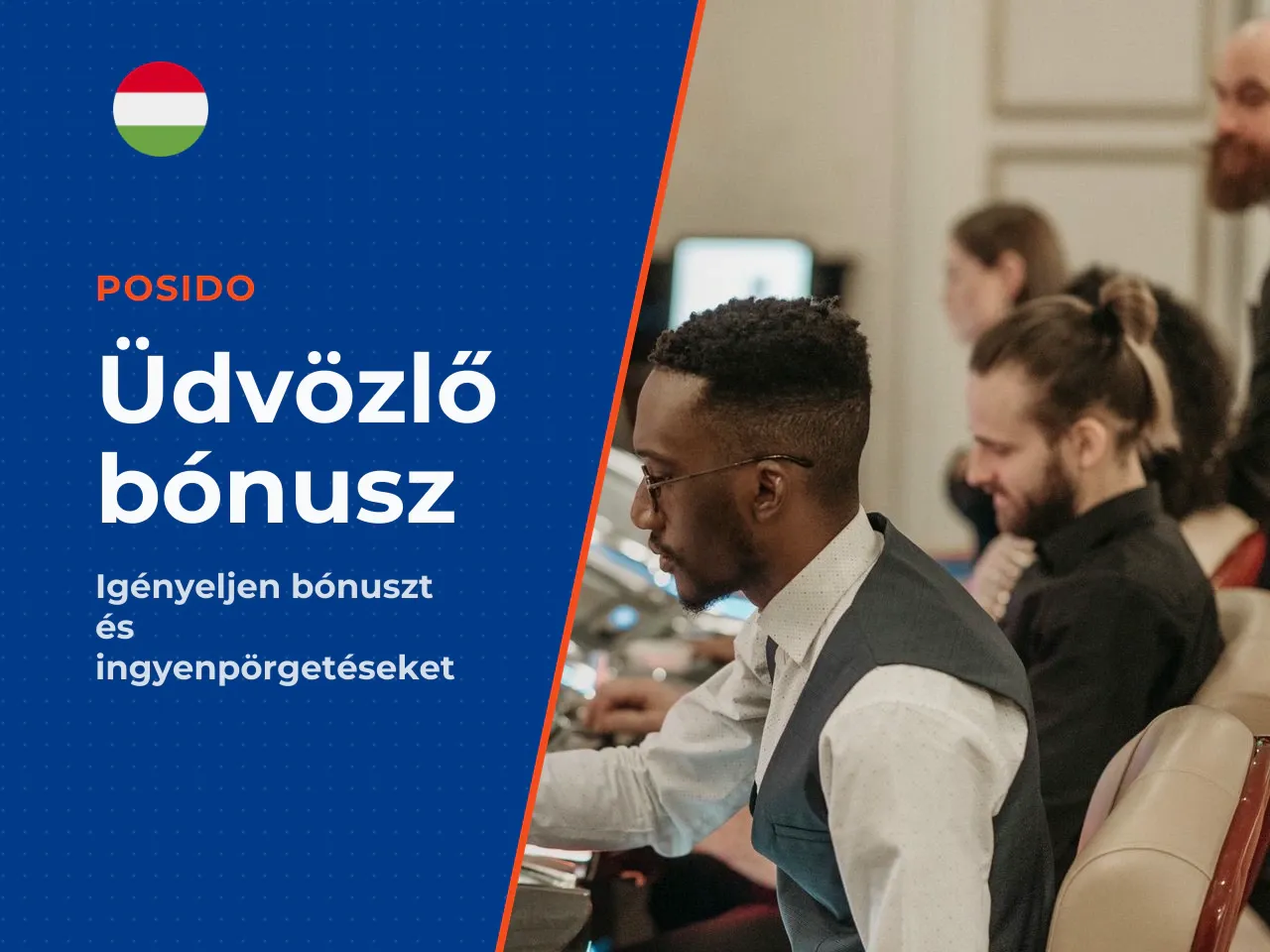 Üdvözlő bónusz és ingyenpörgetések a Posido