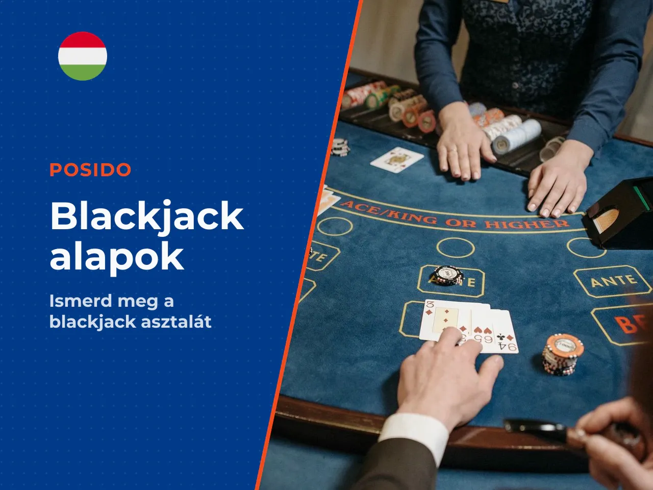 A blackjack asztal anatómiája és szakzsargonja