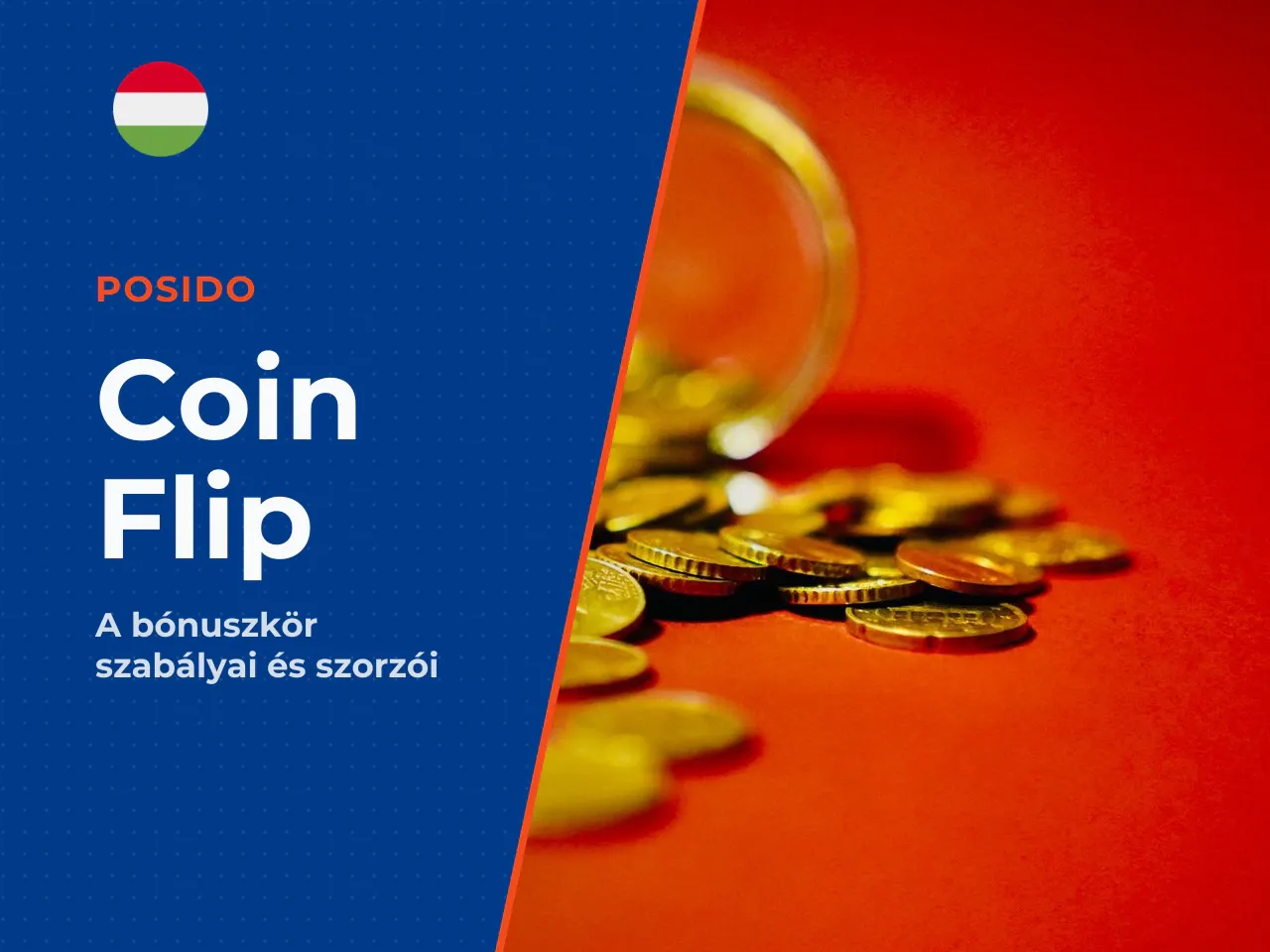 Coin Flip az oldal kiválasztása és
